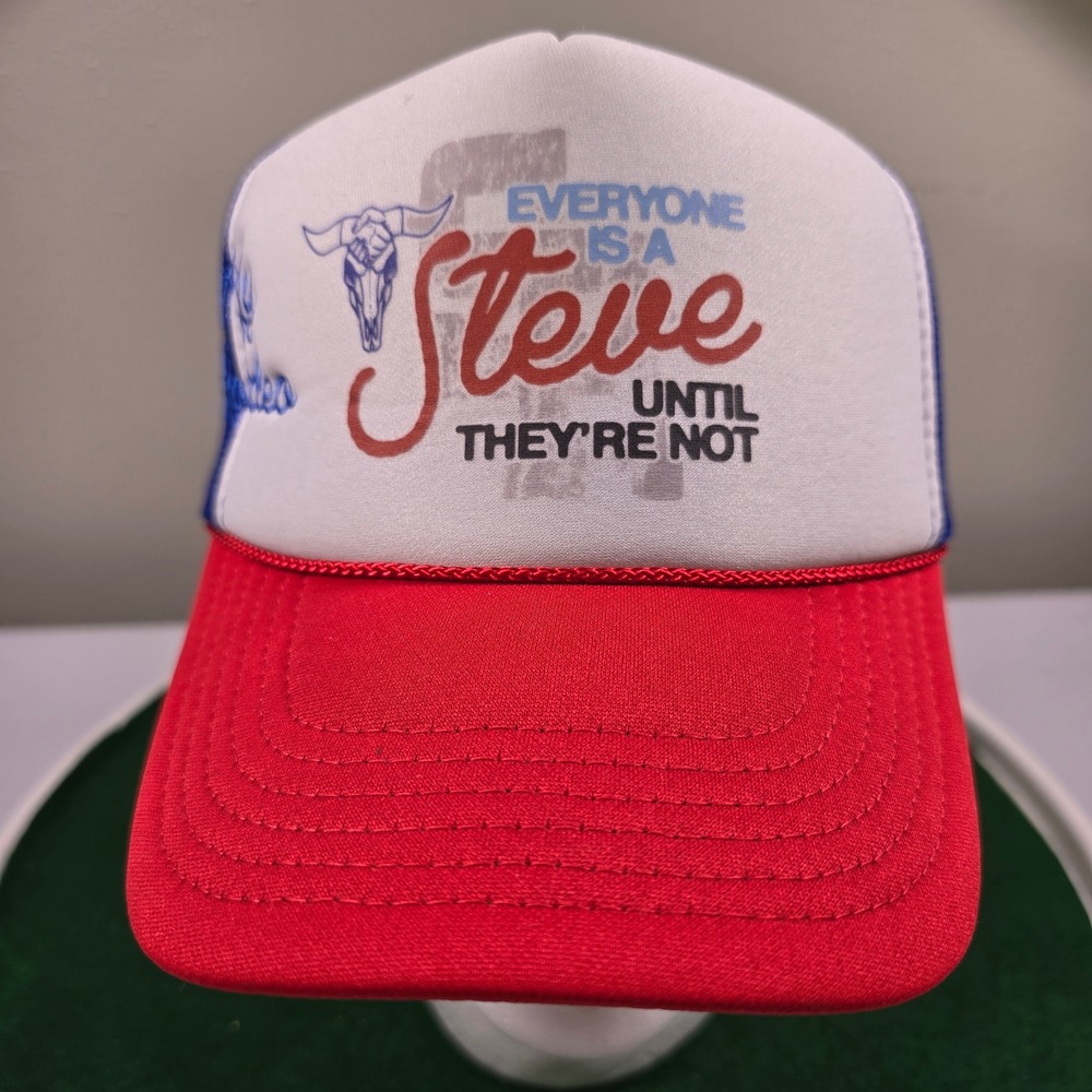 Everyone Is A Steve Trucker Hat Red White Blue Sendero Provisions Snapback Cap